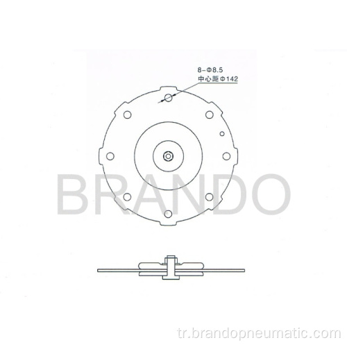 NBR diyafram DMF-Z-50S için Pulse Jet Vana